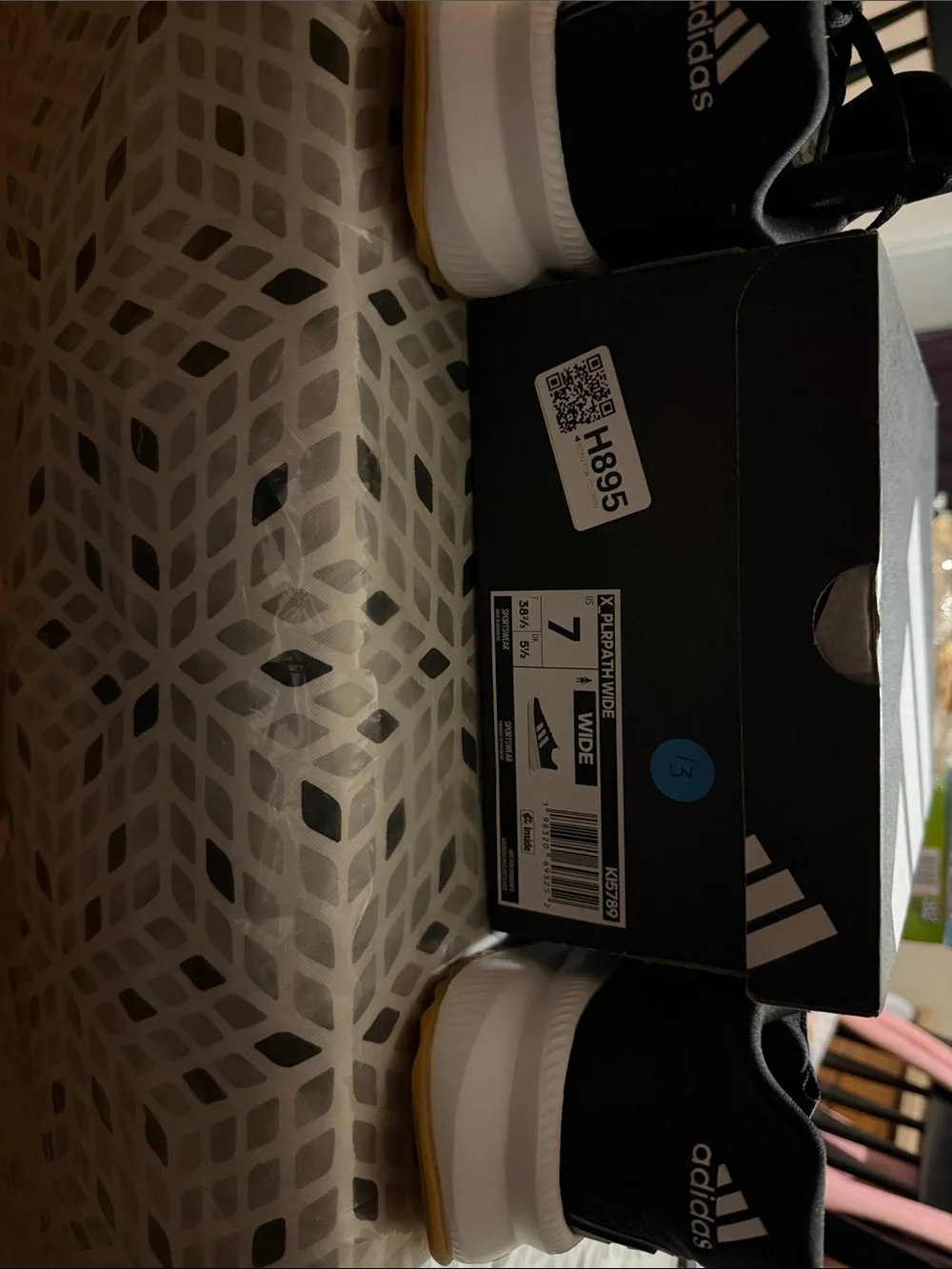 adidas kids Black and White Running Sneakers